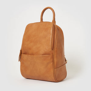 Ziggi Vegan Leather Backpack  - Tan Leather Colour backpack - Urban Originals - Papaya Lane