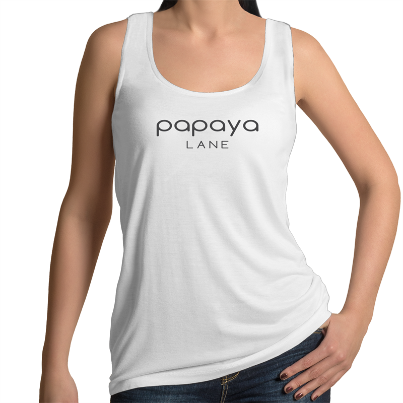 Papaya Lane Logo 100% Cotton Singlet - Papaya Lane