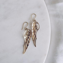 Load image into Gallery viewer, Graceful Taking Flight Wings Gold Earrings - By Finders and Makers - Papaya Lane