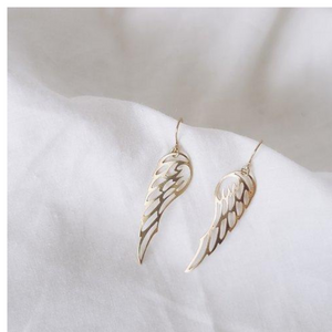 Graceful Taking Flight Wings Gold Earrings - By Finders and Makers - Papaya Lane