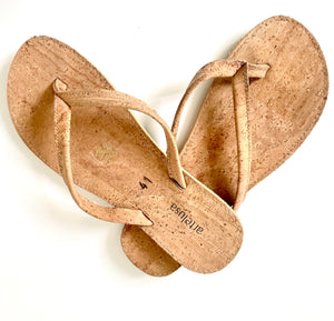 Cork Flip Flops - Vegan Thongs - Fairtrade Sandals by Artelusa Portugal - Final units!