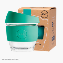 Load image into Gallery viewer, Joco Reusable Glass Cup Mint 236ml Small 8oz