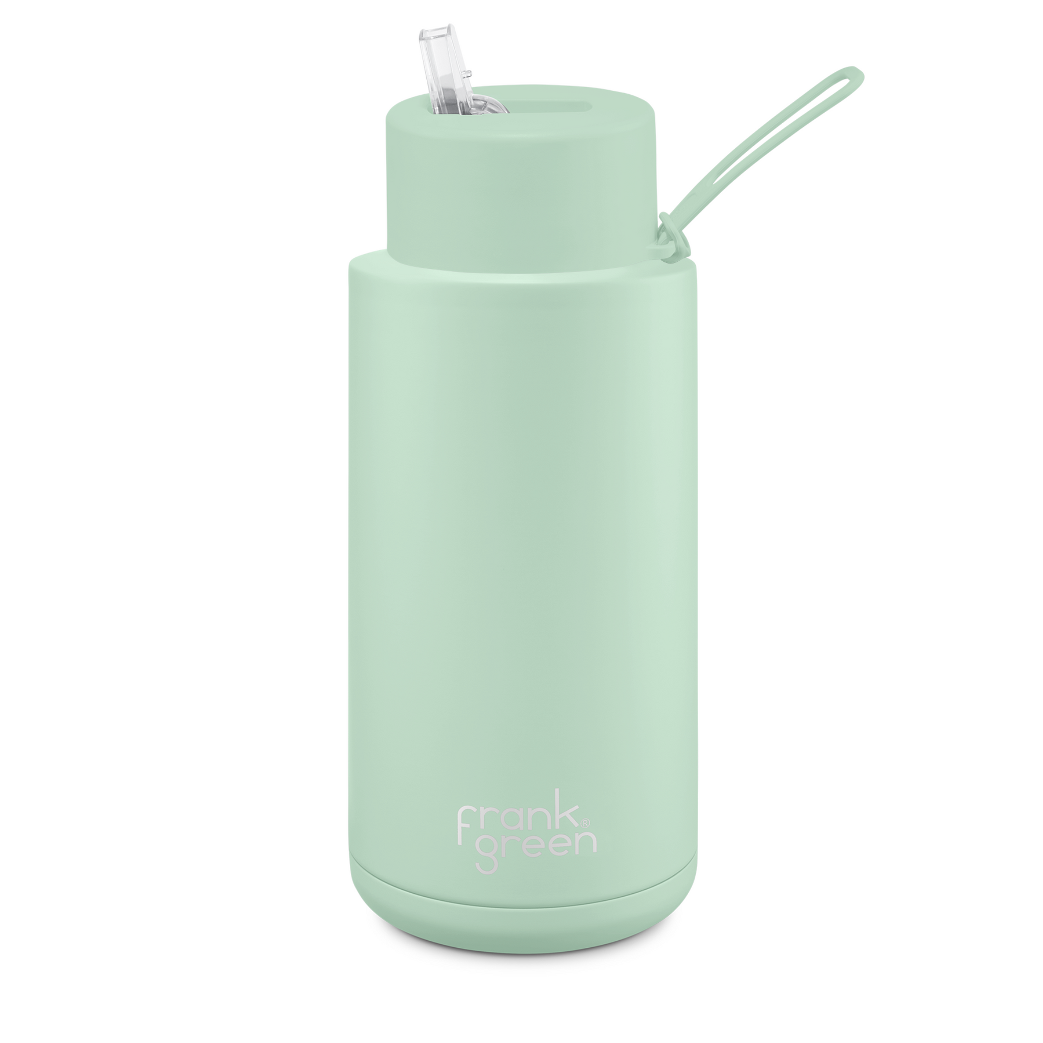 NEW Frank Green Ceramic Reusable Bottle w/Straw Lid Blushed 1L